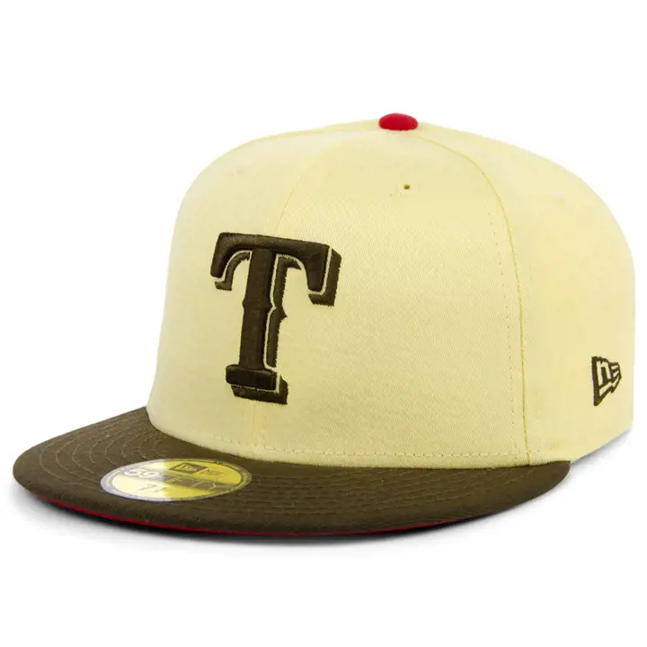 Casquette 59FIFTY Texas Rangers MLB Ice Cream Banana Split jaune/marron/rouge