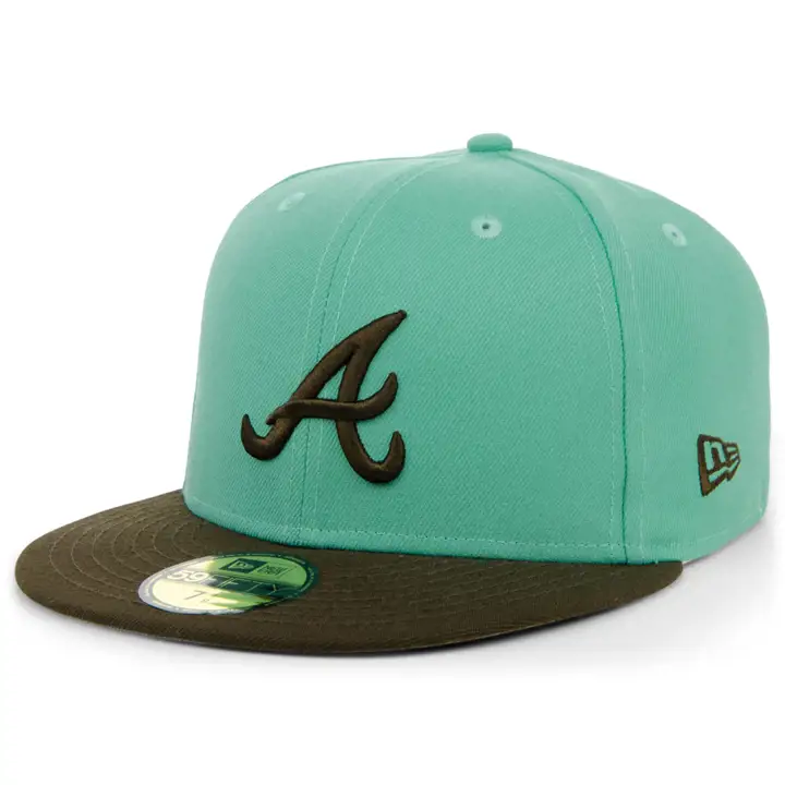 Atlanta Braves MLB Glace Chocolat Menthe 59FIFTY sarcelle/mrr