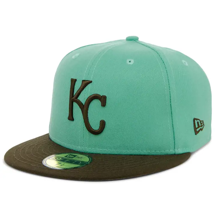 Casquette 59FIFTY MLB Ice Cream Chocolate Mint Kansas City Royals vert sarcelle