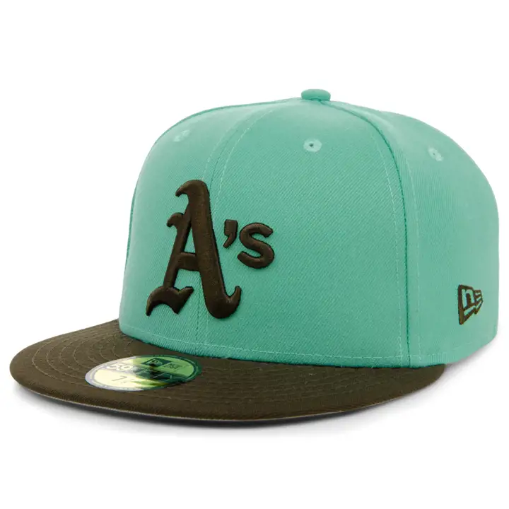 Oakland Athletics MLB Crème glacée Chocolat menthe 59FIFTY sarcelle/