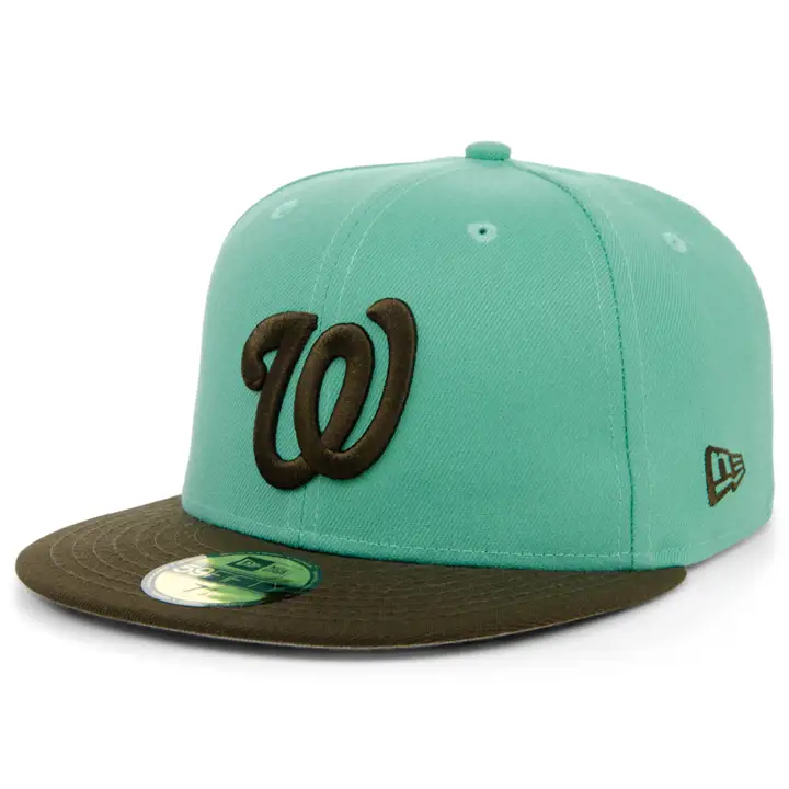 Casquette 59FIFTY à la menthe chocolat Washington Nationals MLB