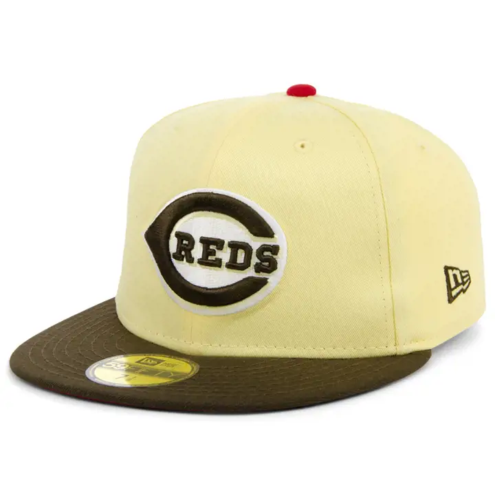 Casquette 59FIFTY MLB Ice Cream Banana Split Cincinnati Reds jaune/marron/rouge