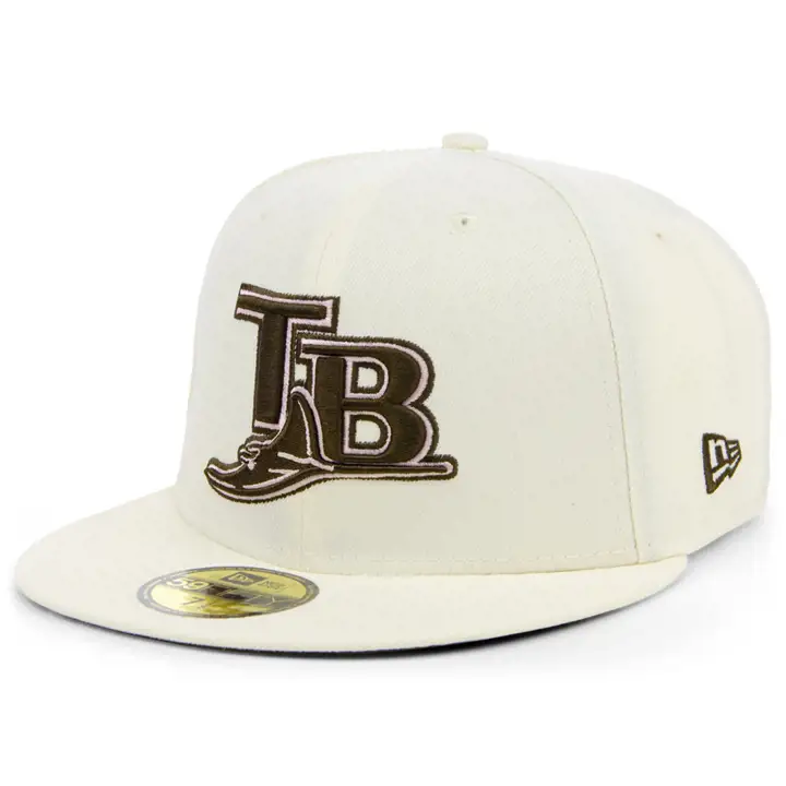 Casquette 59FIFTY Neapolitan MLB Tampa Bay Rays ivoire/ivoire/marron