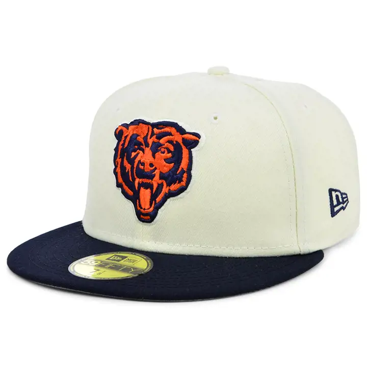 Chicago Bears NFL Chrome TC 59FIFTY IVO/NAVY