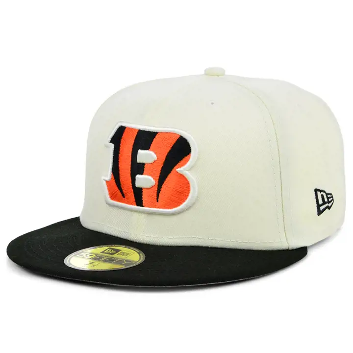 Cincinnati Bengals NFL Chrome TC 59FIFTY IVO/BLK