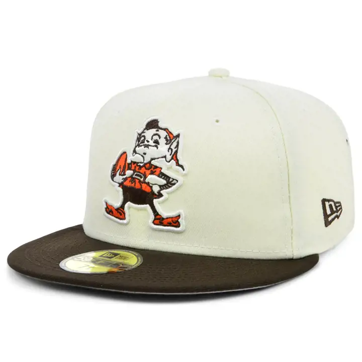 Cleveland Browns NFL Chrome TC 59FIFTY Classics Ivoire/Marron