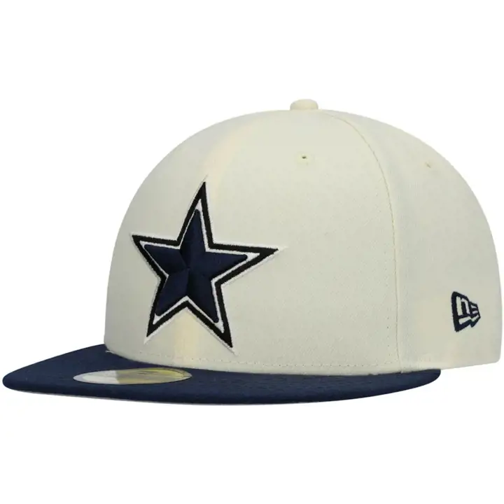 Dallas Cowboys NFL Chrome TC 59FIFTY IVO/NAVY