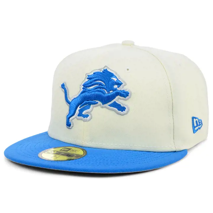 Casquette NFL Detroit Lions Chrome TC 59FIFTY IVO/BLEU