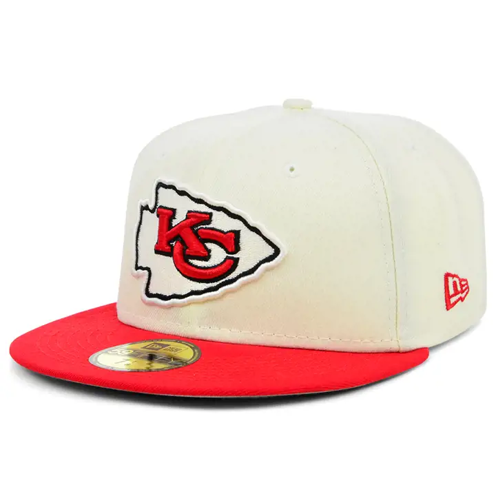 Kansas City Chiefs NFL Chrome TC 59FIFTY IVO/ROUGE
