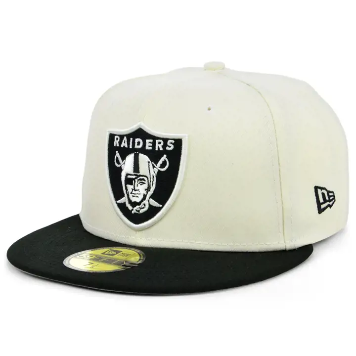 Las Vegas Raiders NFL Chrome TC 59FIFTY IVO/NOIR