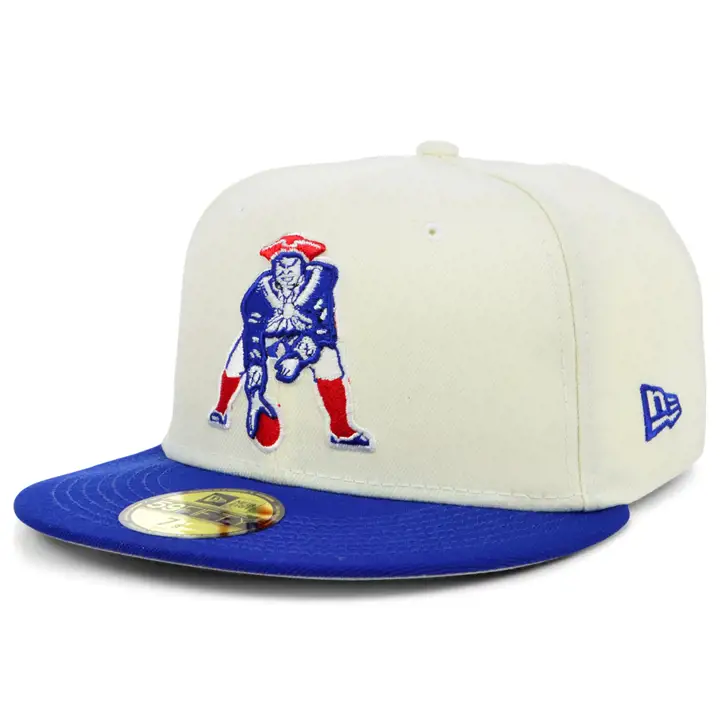 New England Patriots NFL Chrome TC 59FIFTY IVO/RBL