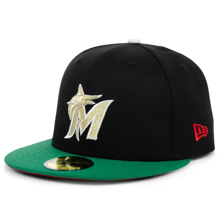 Miami Marlins MLB Casino Roulette 59FIFTY vtn/vtn/vio