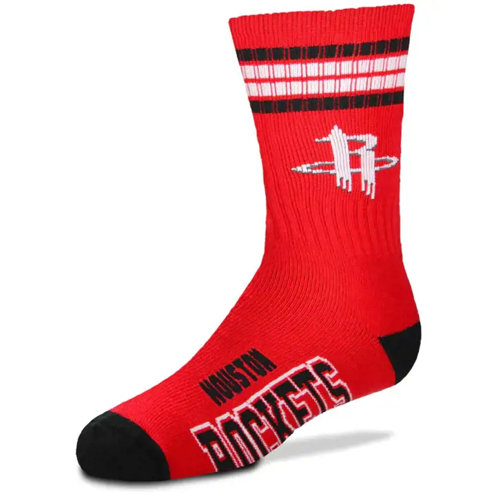 Houston Rockets YTH 4 Stripe Deuce Crew ast