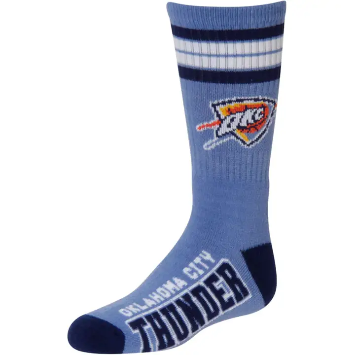 Chaussettes d'équipage 4 rayures Deuce YTH Oklahoma City Thunder
