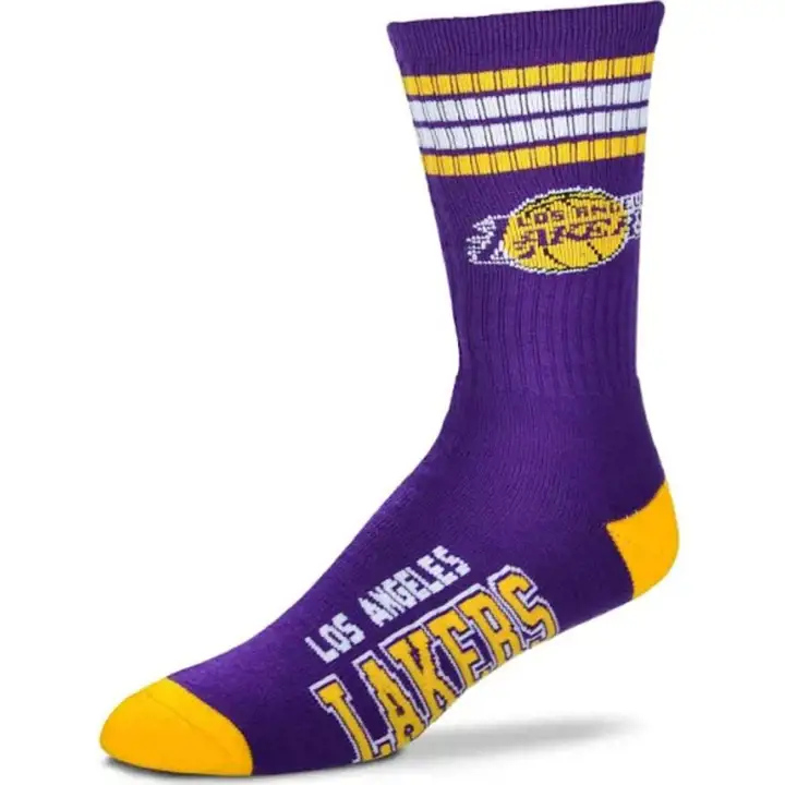 Chaussettes Los Angeles Lakers 4 Stripe Deuce Crew