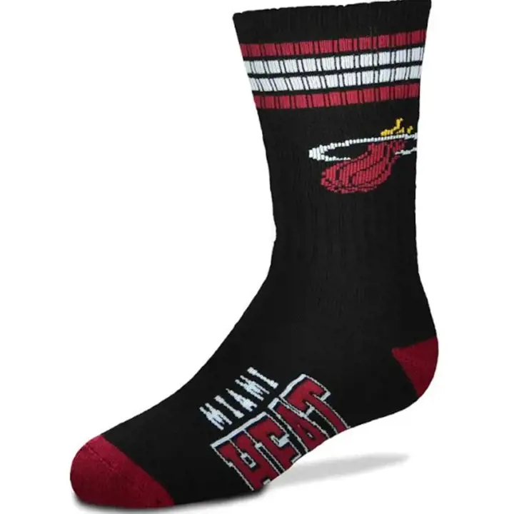 Chaussettes Miami Heat 4 Stripe Deuce Crew