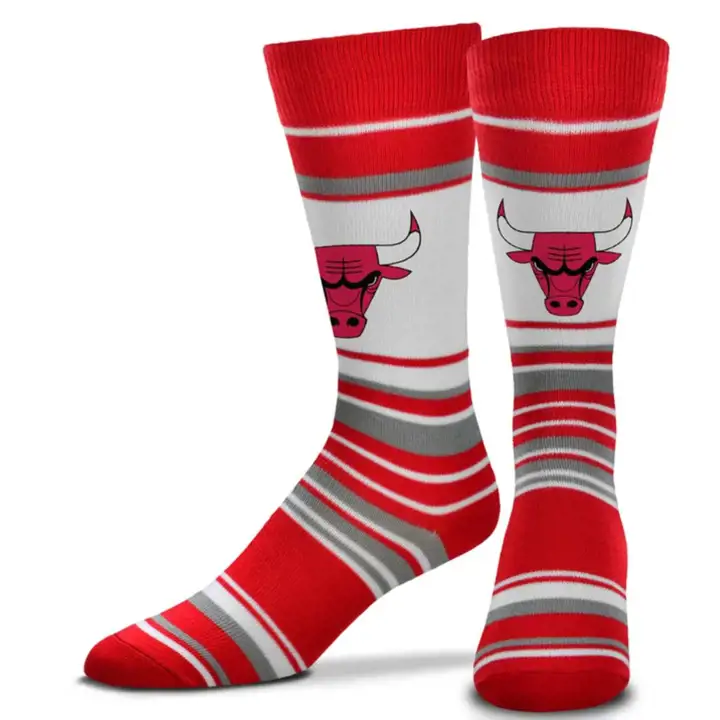 Chicago Bulls Mas Stripe Chaussettes Pour Pieds Nus ast