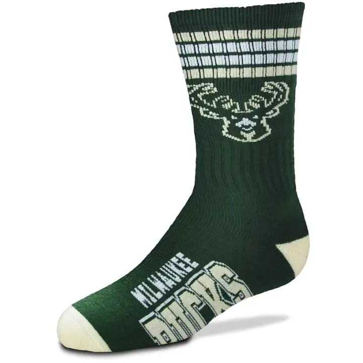 Chaussettes Milwaukee Bucks 4 Stripe Deuce Crew For Bare Feet