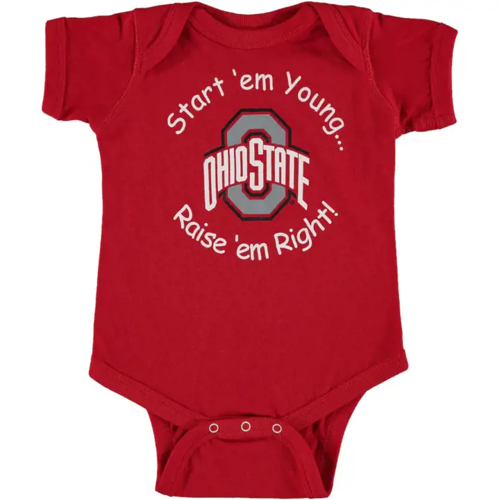 Ohio State Buckeyes NCAA Body Bébé Start 'Em Young Rouge
