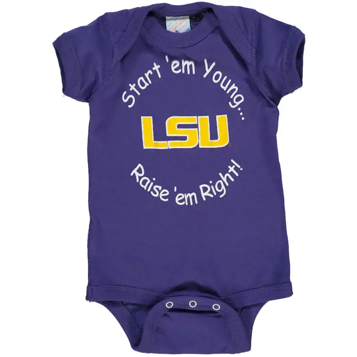 Grenouillère L.S.U. NCAA « Start 'Em Young » pour bébé