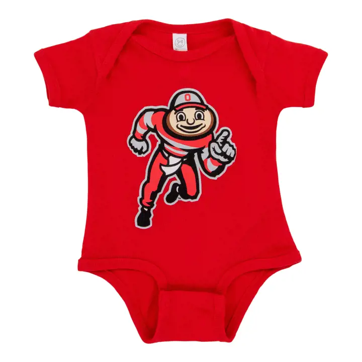 Grenouillère rouge nouveau-né Ohio State Buckeyes NCAA Mascotte
