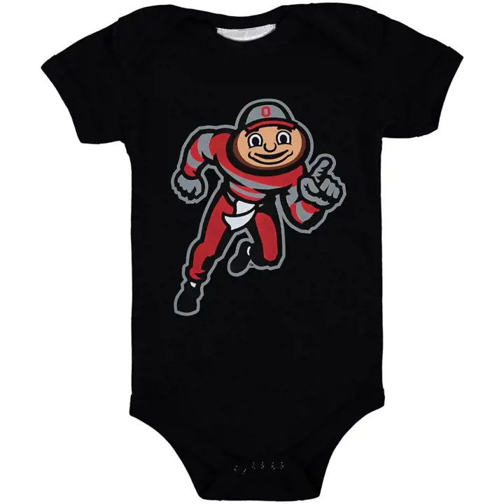 Body bébé mascotte Ohio State Buckeyes NCAA, noir