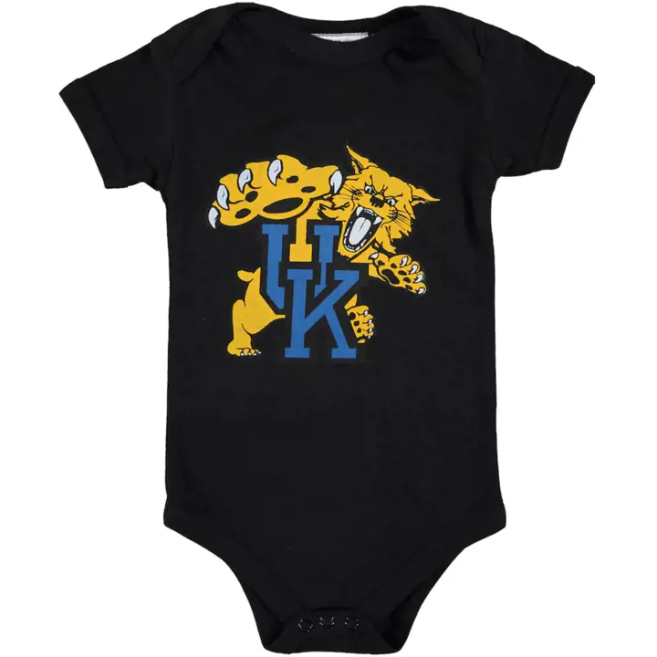 Grenouillère mascotte nouveau-né NCAA Kentucky Wildcats noire
