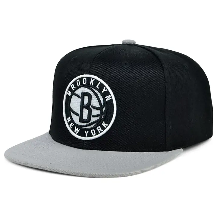 Brooklyn Nets NBA MN Casquette ajustée basique NOIR/GRIS/GRIS