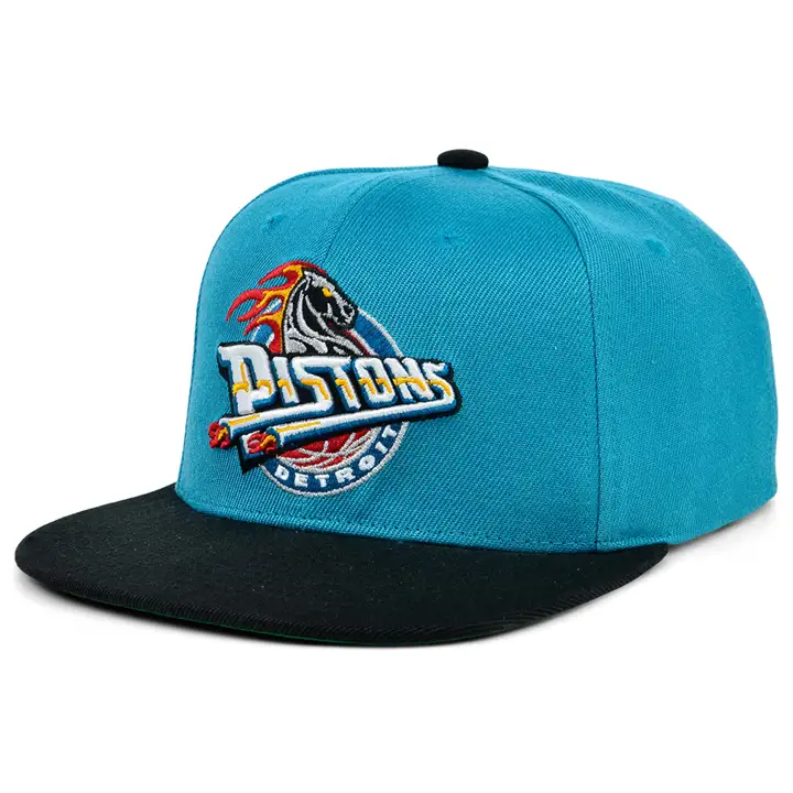 Casquette Snapback Basique HWC Detroit Pistons NBA MN TEAL/BLK/GRN