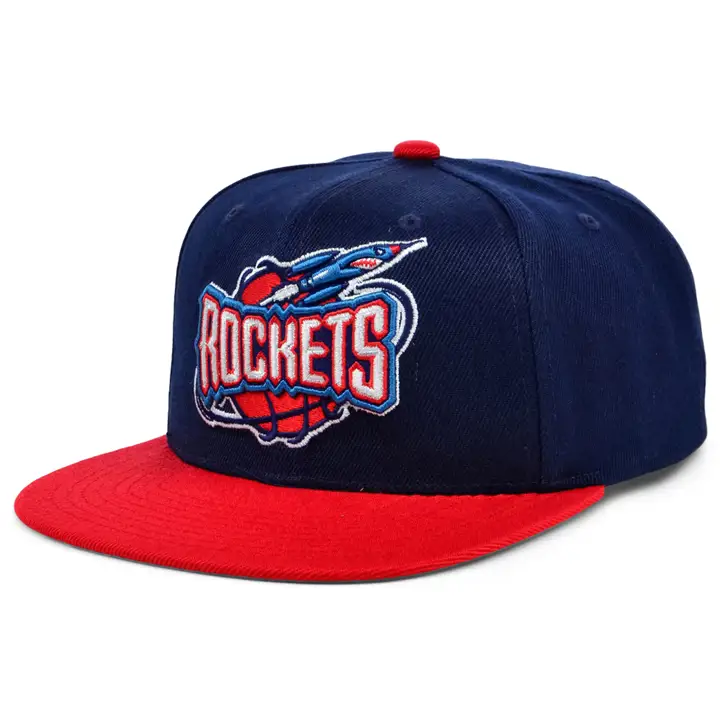 Casquette Snapback Basique HWC NBA Houston Rockets MARINE/ROUGE/VERT