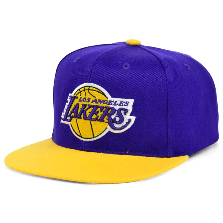 Casquette snapback basique Los Angeles Lakers NBA violet/jaune/gris