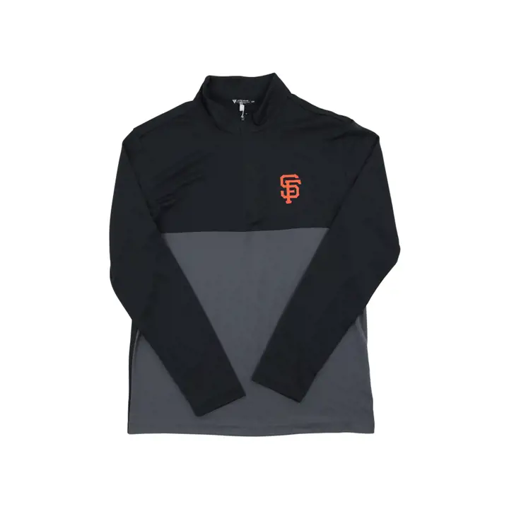 Pull MLB San Francisco Giants Pursue 1/4 Zip Noir/Charbon