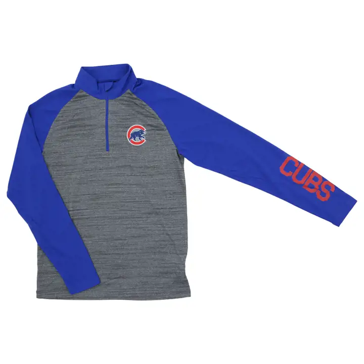Chicago Cubs MLB Le Vandal 1/4 Zip gri/rbl