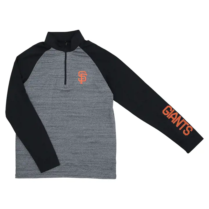 San Francisco Giants MLB The Vandal 1/4 Zip gris/noir