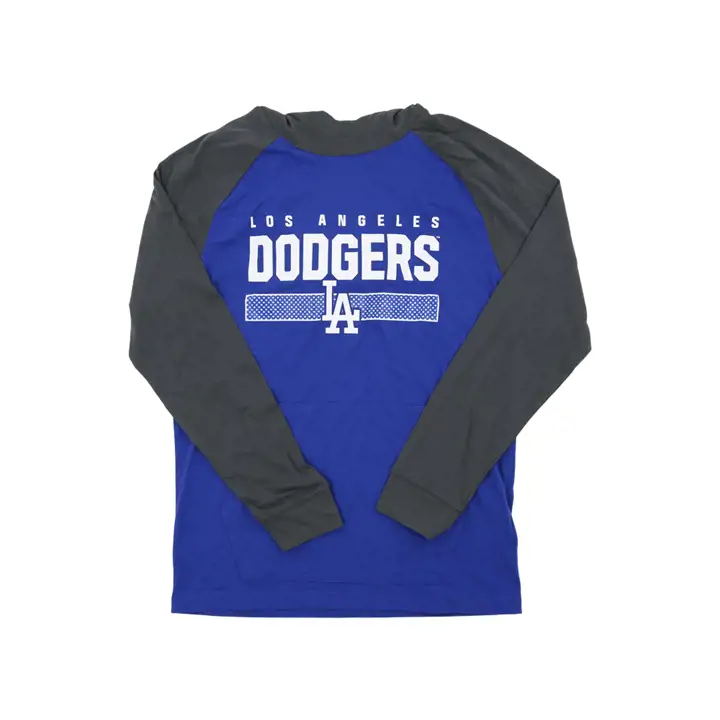 Haut à capuche MLB Uproar Los Angeles Dodgers manches longues rbl/charbon
