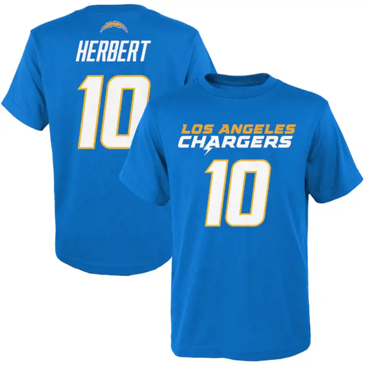 T-shirt enfant NFL Los Angeles Chargers Mainliner Player Justin He