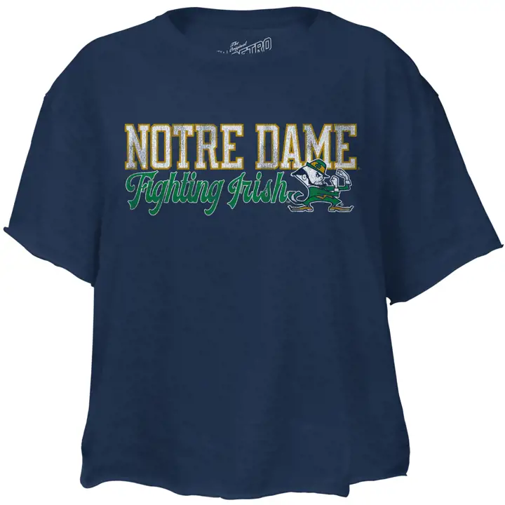 T-shirt court Boyfriend Femme Notre Dame Fighting Irish NCAA
