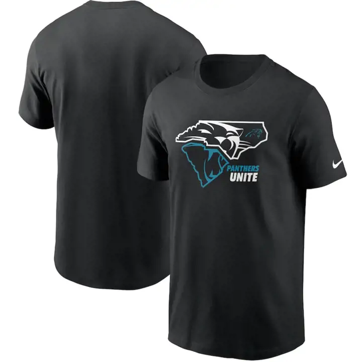 TEE-SHIRT VILLE D'ORIGINE NFL CAROLINA PANTHERS 21 2 États noir