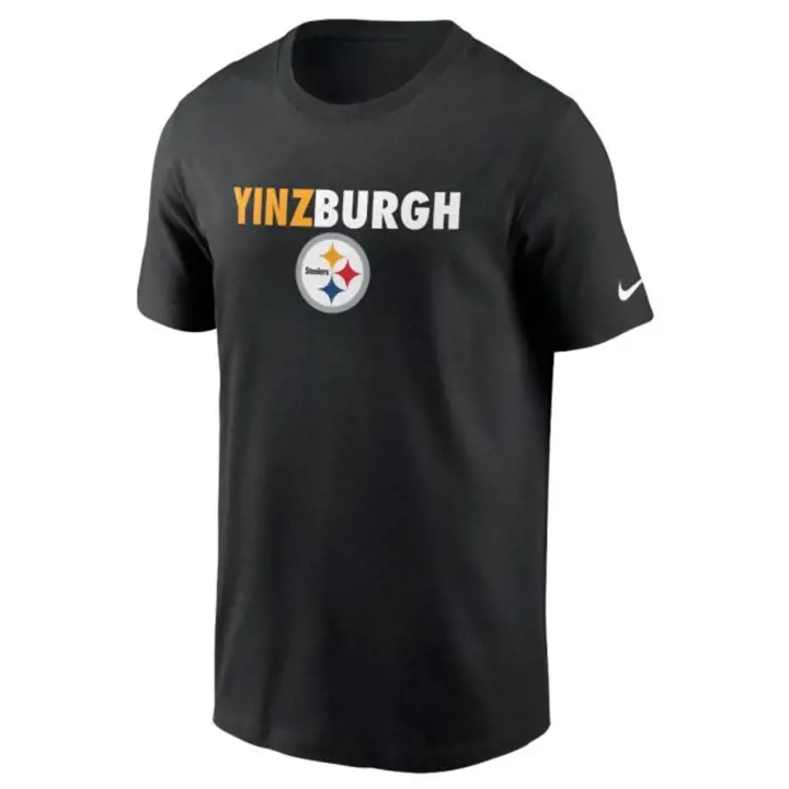 T-SHIRT PITTSBURGH STEELERS NFL HOMETOWN 21 YINZBURGH noir