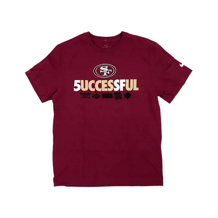 T-SHIRT VILLE D'ORIGINE NFL SAN FRANCISCO 49ERS 21 SUCCÈS Rouge