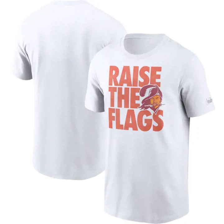 T-SHIRT NFL TAMPA BAY BUCCANEERS COLLECTION « HOMETOWN » 21 HISSEZ LES DRAPEAUX