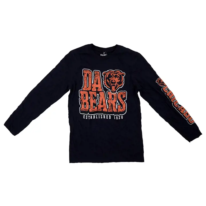 T-SHIRT MANCHES LONGUES NFL CHICAGO BEARS HOMETOWN 21 Da Bears Marine