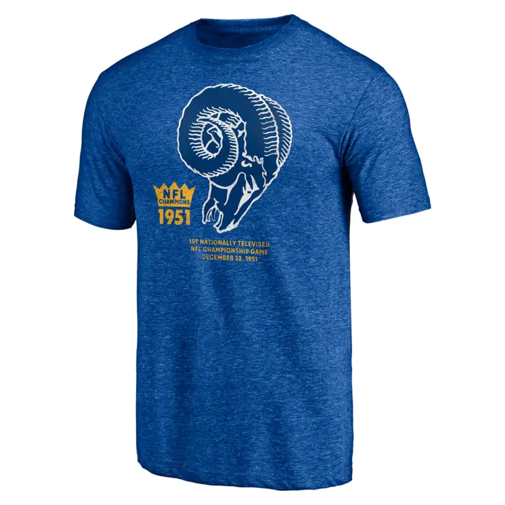 T-SHIRT DOMICILE NFL LOS ANGELES RAMS 21 Vintage Champs Matc