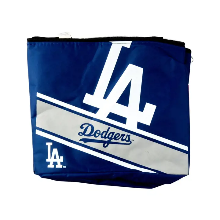 Glacière DODGERS grand logo à rayures, lot de 12, bleu/blanc