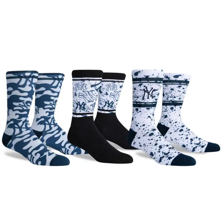 Lot de 3 paires de chaussettes New York Yankees AST