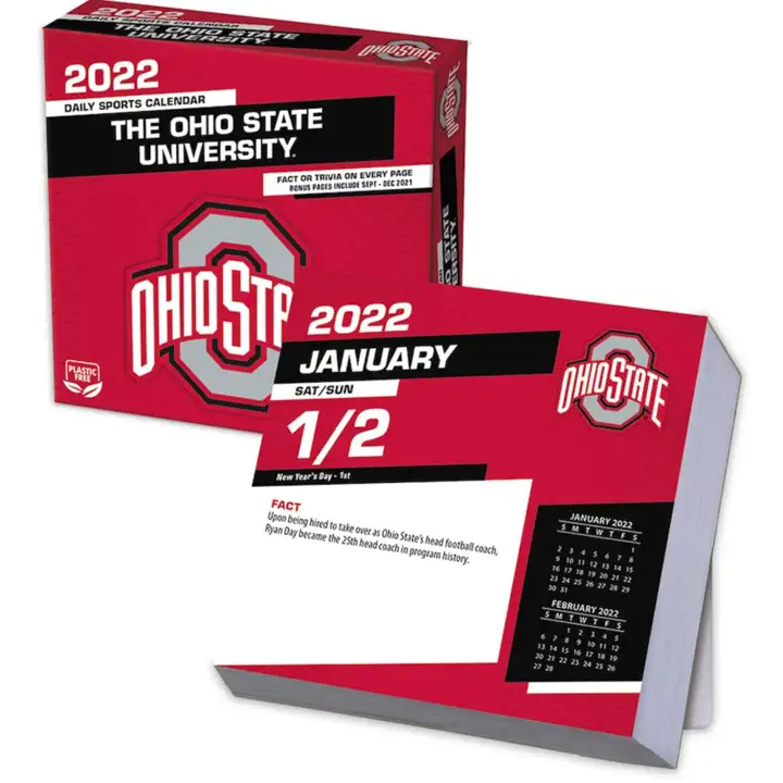 Calendrier de bureau Ohio State Buckeyes 2022