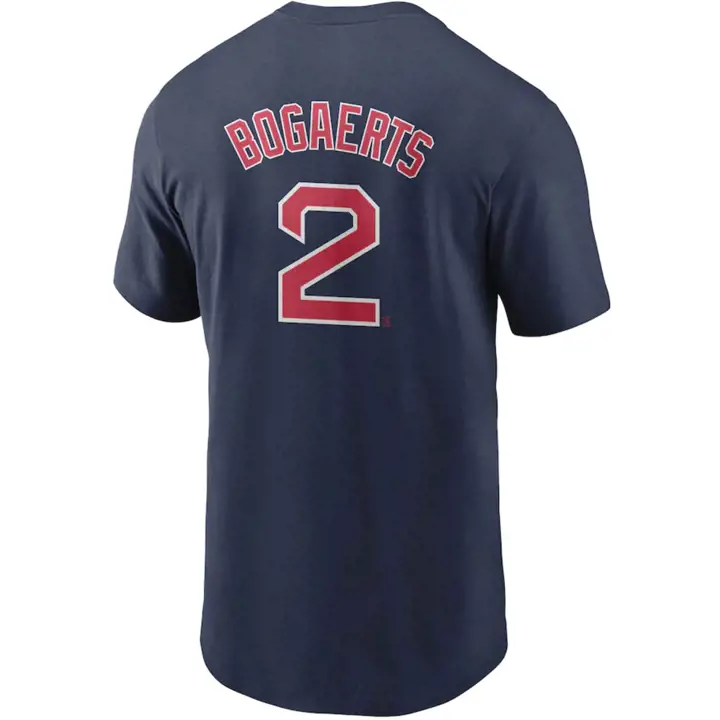 T-shirt Nike N&N Joueur MLB RED SOX Xander Bogaerts marine