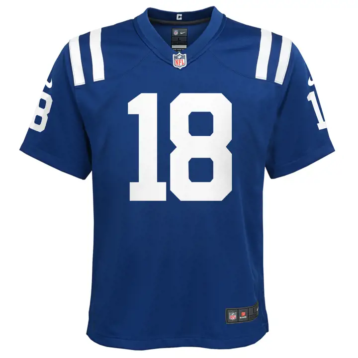 Maillot de match NFL COLTS pour jeune Peyton Manning bleu