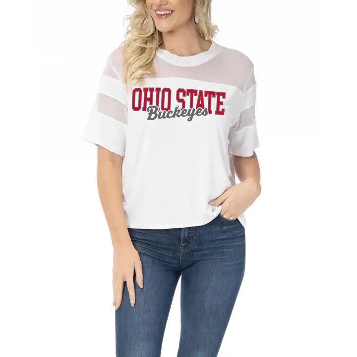 T-shirt Ohio St B NCAA Femme Avery blanc