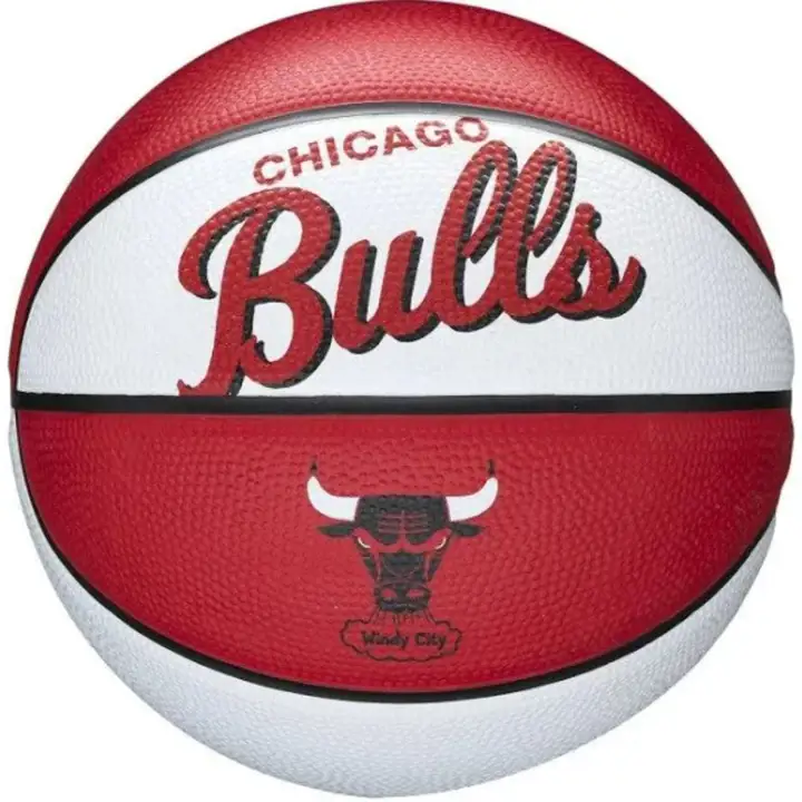 Mini panier de basketball rétro des Chicago Bulls